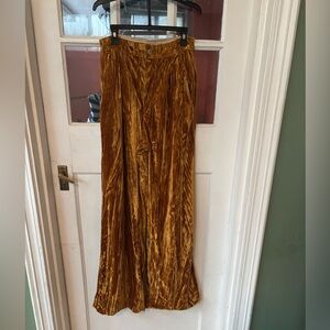 Free People Wide Leg Velvet Pants